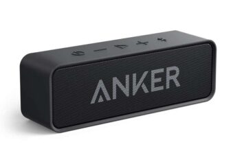 Anker Soundcore Bluetooth Speaker Upgraded Version with 24H Playtime, IPX5 Waterproof, Stereo Sound – Sold by AnkerDirect UK/ FBA