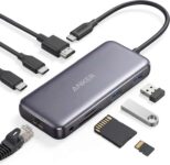 Anker USB C Hub with Ethernet, 8-in-1 Multiport Ethernet Adapter with 4K 60Hz HDMI Port, 85W Power Delivery, 10Gbps USB C