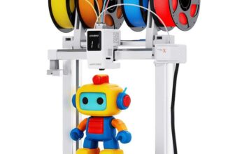 Anycubic Kobra X Multicolor 3D Printer / 260mm x 260mm Bed 6x 1KG Black PLA Filament – Sold by AnycubicDirect UK/ FBA (Prime Exclusive)