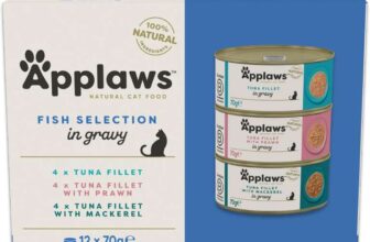 Applaws Natural Wet Cat Food, Grain Free Fish Selection Multipack in Gravy in 70g Tins (12x70g cans) – Prime Day Deal