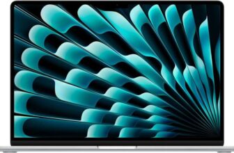 Apple 2025 MacBook Air 15-inch Laptop with M4 chip, 15.3-inch Liquid Retina Display, 16GB Unified Memory, 256GB SSD Storage – Silver