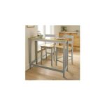 Argos Home Chicago Solid Wood 4 Seater Bar Table – Grey