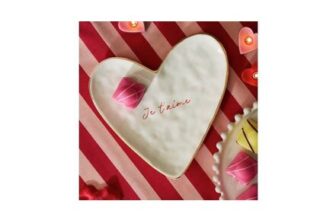 Argos Home Je Taime Heart Plate