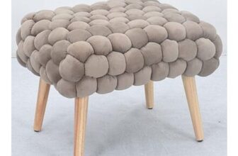Artemis Home Cushla Mole Bubbly Velvet Small Footstool