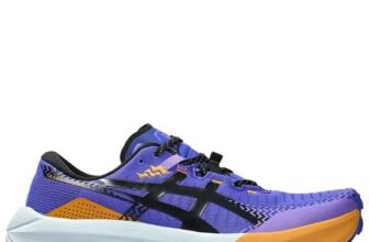 Asics Mens Running Trabuco Max 5 Trainers – Blue (Sizes 6 – 8)
