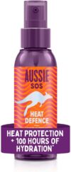 Aussie SOS Heat Defence Leave In Spray 100ml to Detangle and Protect Against Heat While Keeping Hair Hydrated for 100 Hours. Infused with Australian Superfoods. Vegan Formula