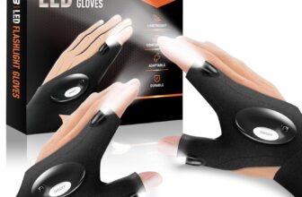 BIIB Father s Day Gifts for Men, LED Gloves with Lights for Fishing, Fathers Day Presents from Daughter Son, Gifts for Him Gadgets, Dad Birthday Presents for Men, Camping Accessories