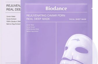 BIODANCE Caviar PDRN Real Deep Hydrogel Mask 4 Pcs Hydrogel Overnight Mask Skin Firming, Radiance, Enhancing Skin Recovery Korean Face Mask for Glass Skin Korean Skincare