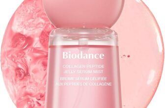 BIODANCE Collagen Peptides Jelly Serum Facial Mist 50ml Jelly-to-Mist Hydrating Face Mist, Plumping, Anti-Aging Face Spray, Sprayable Hydrogel 243Da Collagen & 10 Signal Peptides Korean Skincare