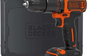 BLACKDECKER 18V Hammer Drill with Battery, Charger, and Kitbox (Prime Deal)
