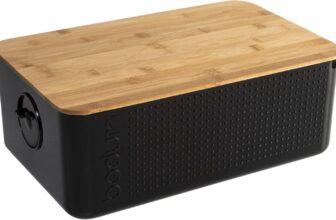 BODUM 11555-01 BISTRO Bread box, Black, L