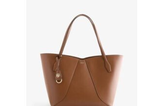 BOSS Brown Numah Leather Shopper Tote Bag
