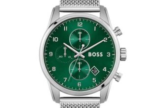 BOSS Sport Lux Skymaster Acier 44mm Mens Watch Green