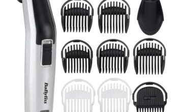 BaByliss 10-in-1 Titanium Multi Grooming Kit for Men, 60min Runtime, Washable Heads