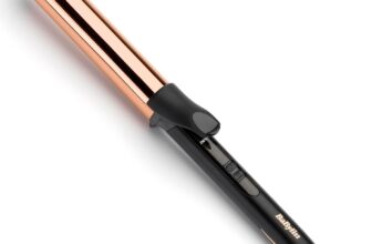 BaByliss Titanium Brilliance Curls – 32mm Hair Curler, for Large Curls and Soft Waves, Titanium Coating, 6 Heat Settings up to 210C, 2357U