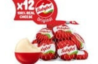 Babybel Original Mini Lunchbox Snack Cheese Big Pack12x20g