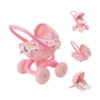 Babyboo 4-in-1 My First Pram: Pink Jungle Print