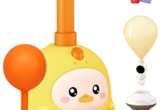 Balloon Powered Launch Car, Inflatable Balloon Car Toy Pump Set Animal Air Powered Toy Balloon Launcher Toys with 2 Cars Air Pressure Vehicle with Pump & Balloons (A)