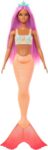 Barbie Mermaid Doll with Pink Fantasy Hair and Headband Accessory, Toy with Starfish-Inspired Bodice and Soft Orange Tail, HRR05