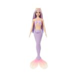 Barbie Mermaid Doll with Pink Lilac Hair and Lavender Tail