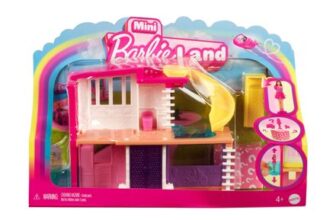 Barbie Mini Dreamhouse with Elevator, Pool & Accessories, 4Y
