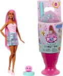 Barbie Pop Reveal Series Fashion Doll & Accessories Set, Treat Series, Sweet Swirl Theme with Pet, 8 Surprises Include Color Change, JFY62
