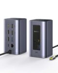 Baseus Docking Station 12-in-1, Dual Monitor, 2x 4K HDMI, 10Gbps USB A/C Ports, Gigabit Ethernet, PD 100W, Prime Day Sold By Baseus / FBA