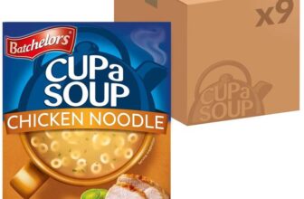 Batchelors Cup a Soup Chicken Noodle Instant Soup, 4 Sachets Per 94 g Box (Total 9 Boxes 36 Sachets)