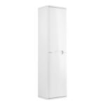 Bathstore Amalfi 2 Door Matt White Wall Hung Tall Unit 350mm