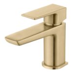 Bathstore Riviera Brushed Brass Mono Cloakroom Basin Mixer with Waste