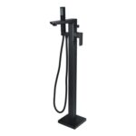 Bathstore Riviera Matt Black Floor Standing Bath Shower Mixer Kit