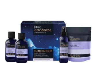 Baylis & Harding Goodness Sleep Lavender & Bergamot Goodnight Gift Set – Vegan Friendly (Pack of 1) – Prime Members