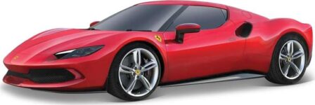 Bburago Ferrari 296 GTB R&P – Realistic 1:43 Scale Model Car, Officially Licensed by Ferrari