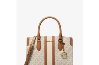 Becca Medium Signature Logo Stripe Satchel