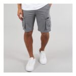 Bench Mens Noahs Cargo Shorts Steel Grey