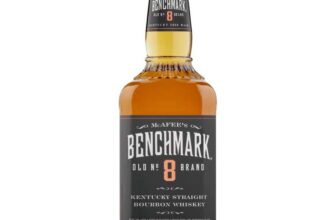 Benchmark Kentucky Straight Bourbon Whiskey 70cl, Old Number 8, 40% ABV, Award-winning Whiskey,
