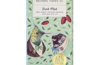 Bennetto Dark Mint Dark Chocolate with 60% Cocoa and Pure Mint Oil, 80g