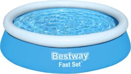 Bestway 6ft x 20in Blue Round Fast Set Inflatable Above Ground Pool