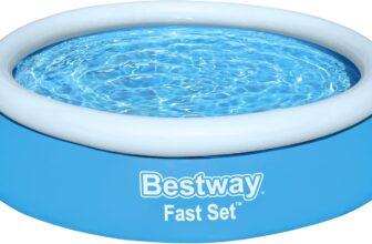 Bestway 6ft x 20in Blue Round Fast Set Inflatable Above Ground Pool