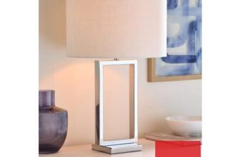 Bevel Chrome Table Lamp