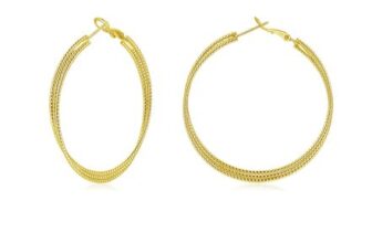 Bewenda Sterling Silver Hoop Earrings for Women 50mm Hypoallergenic