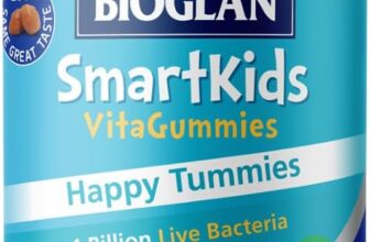 Bioglan SmartKids Happy Tummies 1 Billion Live Bacteria CFU Vitamin C Immune Support 30 Gummies