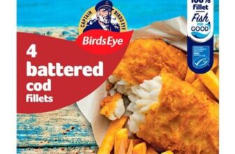 Birds Eye 4 Battered Cod Fillets 400g