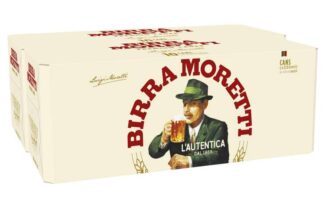Birra Moretti Lager Beer, 330 ml (Pack of 20) – w/voucher