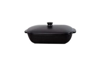 Black Barbican round Casserole Dish