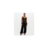Black Cuffed Leg Trousers