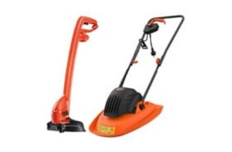 Black & Decker 1200W 30cm Hover Mower & GL250 250W Strimmer
