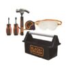 Black & Decker 5-Tool Open Toolbox Toy Roleplay Set
