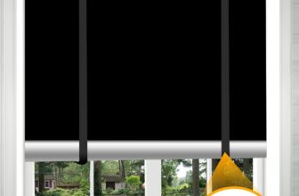 Blackout Blinds, Portable Blackout Blind with Suction Cups 240x145cm, Blackout Blinds Stick on Windows, No Drilling