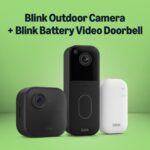 Blink Outdoor 4 Camera £0 Video Doorbell (Black) Smart Security Camera & Doorbell Bundle Wireless HD, two-year battery life, enhanced motion detection Sync Module Core incl. IP65